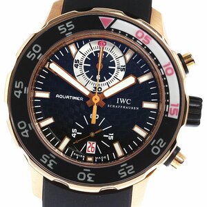 IWC IWC SCHAFFHAUSEN IW376903 アクアタイマー K18PG デイト 自動巻き メンズ 美品 _800711