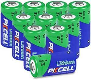CR123A電池 3Vリチウム電池 1500mAh 非充電式電池 10個 PKCELL ライト カメラ ビデオ おもちゃなどに適用