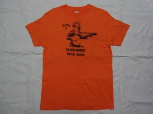 ☆美品・未着用☆ 70s USA製 ビンテージ バンジョー ブルーグラス Tシャツ sizeL 橙色 ☆古着 80s 90s ロック バンド フェスティバル