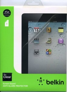 新品・即決★ belkin 液晶保護フィルム iPad3・iPad2用 アンチグレア ノングレア 反射防止 液晶保護フィルム ベルキン★v