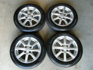 ダイハツ 純正 アルミ 14×4.5J OFF45 PCD100-4H 2021年製 155/65R14 BRIDGESTONE ECOPIA NH200C タイヤ 4本セット P4230