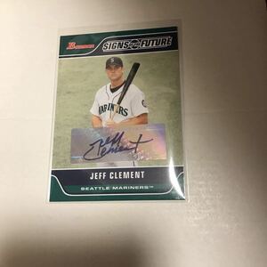 Jeff Clement 2006 Bowman Signs of Future auto