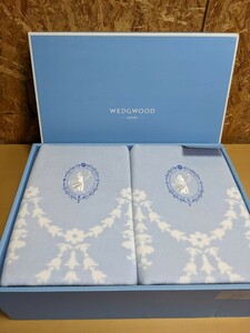 未使用　WEDGWOOD HOME 綿毛布2P　綿毛布　毛布　WW 8605　ウェッジウッド　140cm×200cm 日本製　未使用品　ジャスパー　 寝具