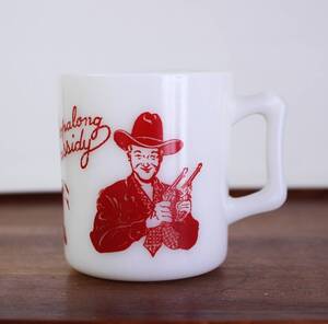 【送料無料 定形外発送】美品 ヘーゼルアトラス ホパロング キャシディ 赤 Hopalong Cassidy カウボーイ 1950年代 ヴィンテージ アメリカ製