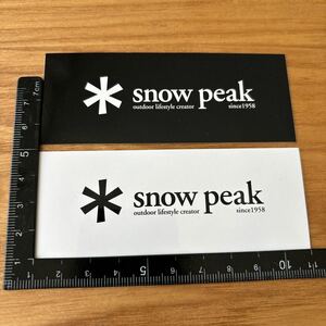 スノーピーク ステッカー snow peak ロゴ ブラック ホワイト キャンプ