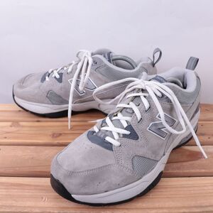 z6228【609】ニューバランス US8.5 26.5cm/灰 グレー系 newbalance メンズ スニーカー 中古