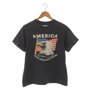 Shinzone / シンゾーン | AMERICAN EAGLE プリントTシャツ | F | ブラック | レディース