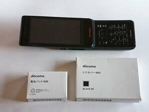 N-05C docomo 予備新品電池 ブラック 予備新品リアカバー NEC ドコモ