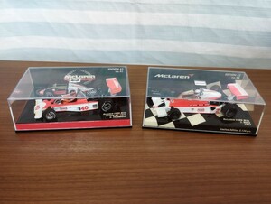 MINICHAMPS 1/43 McLaren Ford M23 G.Villeneuve / McLaren Ford M26 J.Mass ミニチャンプス　マクラーレン フォード　F1 激レア　ミニカー