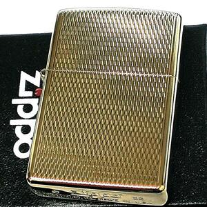 ZIPPO ライター ダイヤカット 網目 ジッポー あみめ 彫刻 ゴールド K24 純金メッキ かっこいい 金タンク おしゃれ メンズ