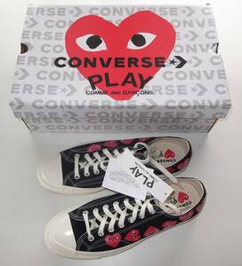 PLAY COMME des GARCONS CONVERSE low 28.5cm black コンバース コムデギャルソン