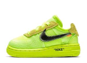 Off White Nike Air Force 1 Low "Volt" 10cm BV0854-700