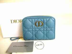 【未使用保管品】 クリスチャン ディオール Christian Dior カロ カーフスキン スカーレットウォレット 2つ折り 財布 コンパクトウォレット