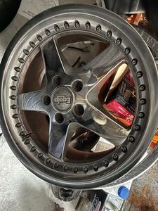 エクイップ　18インチ　8.5J 2本　メッキ　ドリフト　旧車