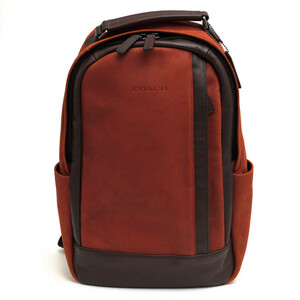 COACH コーチ リュック F71060 Camden Leather Backpack カムデン ペブルドレザー 牛革 デイパック シボ革 シュリンクレザー