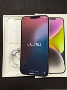 超美品 Apple iPhone iPhone14 Plus 256GB スターライト SIMフリー 新品ガラスフィルム付