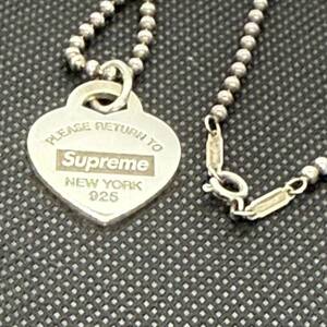 Supreme Tiffany & Co. Return to Tiffany Heart Tag Pendant Silver シュプリーム ティファニー ハートタグ ペンダント ネックレス アクセ