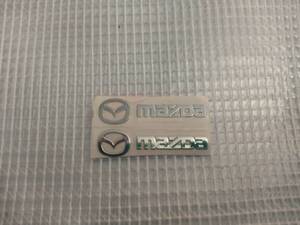 【ゆうパケット送料込】MAZDA(マツダ) ステッカー 2枚組 縦0.8cm×横3.8cm　