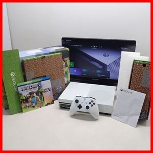 動作品 XBOX ONE S 本体 MODEL1681 500GB マインクラフト フェイバリットバンドル Microsoft マイクロソフト 箱説付【20