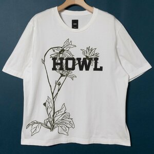 【1円スタート】メール便◯ OAMC オーエーエムシー HOWL グラフィックTシャツ ホワイト フラワープリント M 綿 コットン メンズ カットソー