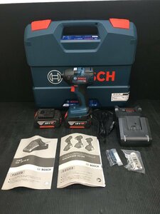 【中古品】Bosch 18Vコードレスインパクトドライバー(本体、充電器、18V5.0Ahバッテリー（A1850LIB）2個、キャリングケース付) GDR18V-200