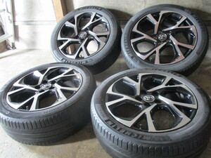 トヨタ C-HR Gグレード 純正 (BP) (ENKEI MAT) (18x7+50 5H/114,3) バリ溝(MICHELIN PRIMACY 4/2021) 225/50R18 エスティマ 他にも 売切!! 