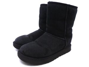 UGG Australia アグ オーストラリア クラシック ショート ? ムートン ブーツ size23cn/黒 ◇■◎ ☆ eib1 レディース