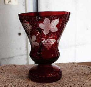 【ボヘミア エーゲルマン】花瓶 花器 花入れ フラワーベース