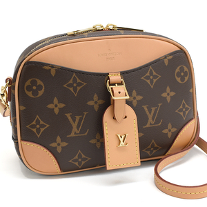 新品同様 ルイヴィトン ドーヴィルMINI ショルダーバッグ M45528 モノグラム ブラウン LOUIS VUITTON