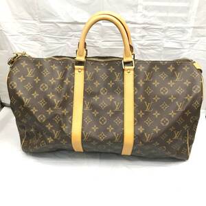 【美品】 LOUIS VUITTON ルイヴィトン キーポル50 M41426 モノグラム ボストンバッグ ユニセックス パドロック付 鍵あり 