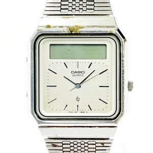 【1円スタート】CASIO カシオ AT-550 スクエア デジアナ クオーツ ボーイズ腕時計 ジャンク 335417