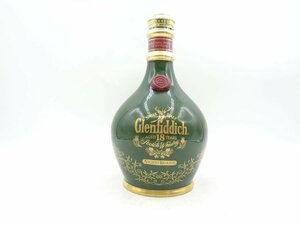 GLENFIDDICH 18年 グレンフィディック 緑 グリーン 陶器ボトル シングル モルト スコッチ ウイスキー 700ml 43％ 未開封 古酒 X272397