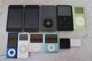 Y06/389 APPLE デジタルオーディオプレーヤー 11点 iPod nano/touch/classic A1213/A1238/A1320/A1366 等 動作未確認 現状品