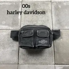 00s harley davidson waist bag fade black