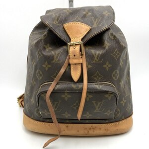 LOUIS VUITTON ルイ・ヴィトン M51136 モンスリMM リュックサック デイパック モノグラムキャンバス ブラウン レディースファッション USED