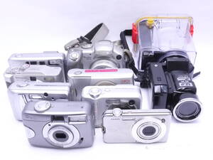 ☆CASIO EXILIM EX-S12 / Panasonic LUMIX DMC-LC33 / FUJIFILM FinePix A310 ...etc コンパクトデジタルカメラ 9個セット ジャンク品