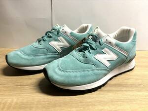 未使用 25cm B イングランド製 ニューバランス W576MM ミントブルー/ホワイト new balance