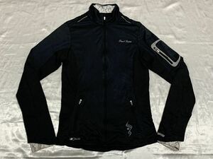 【送料無料 値下げ交渉歓迎】パールイズミPEARLIZUMI 長袖サイクルジャージ エリート ソフトシェル 黒 古着 ロードバイクウェア 自転車