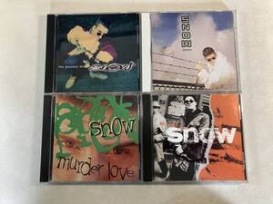 W9290◆スノー CD アルバム 4枚セット Snow◆12 Inches of Snow Murder Love Justuss The Greatest Hits Of Snow レゲエ