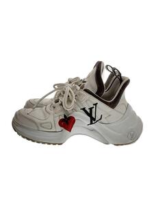 LOUIS VUITTON◆ゲーム・オン・LVアークライトラインスニーカー/ハイカットスニーカー/39.5/WHT/レザー/1A8MRP