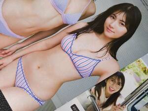 即決 牧野真莉愛 北川莉央 中山夏月姫 岡村美波 切り抜き ヤングマガジン 表紙 非売品 レア ビキニ 谷間 喰い込み ハロプロ モーニング娘。