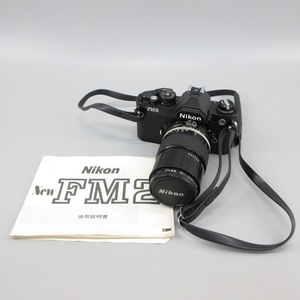 1円〜 Nikon ニコン New FM2 ブラック / Ai-s NIKKOR 135mm F2.8 空シャッター確認済み 一眼レフカメラ 現状品 312-3238251【O商品】