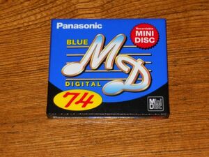 (87) MD ミニディスク 未開封・未使用 Panasonic 74 BLUE MD74CB