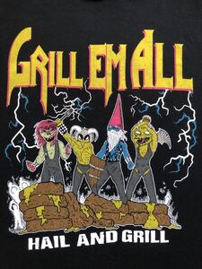 Grill em All Metallica Kill em All ヴィンテージ バンドＴ manowar slayer iron maiden judas priest ozzy pantera in-n-out McDonald