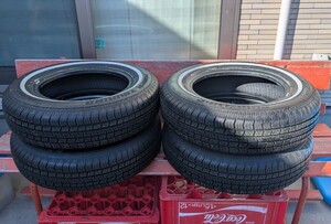 POWER TOURING 155/80R13　ホワイトリボン ローライダー　リボンタイヤ　旧車　ムーンアイズ　USDM