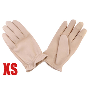 GMG DEER SKIN GLOVE ショートリスト GMG-07 IVORY XS/生成りアイボリーディアスキン鹿革グローブバイカーファッションスマホ対応バイカー