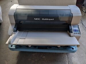 ■NEC ドットインパクトプリンター　MultiImpact PR-D700JEN 前後トレイ付き 宅配伝票　高複写印刷 LAN パラレル【D1030MA12BH】