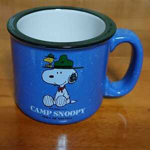 キャンプ スヌーピー マグカップ 未使用 CAMP SNOOPY ブルー色