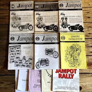 B1351 「JAM POT」 ジャムポットCLUB SPARES ISSUE セット オーナーズクラブ　会報誌　ヴィンテージ 英国車 バイク 旧車 ビンテージ 自動車