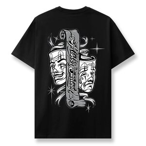 MISTER CARTOON CLOWN MASK TEE STADIUM EDITION BLACK GREY XL ミスターカートゥーン クラウン ピエロ マスク Tシャツ ブラック グレー 灰